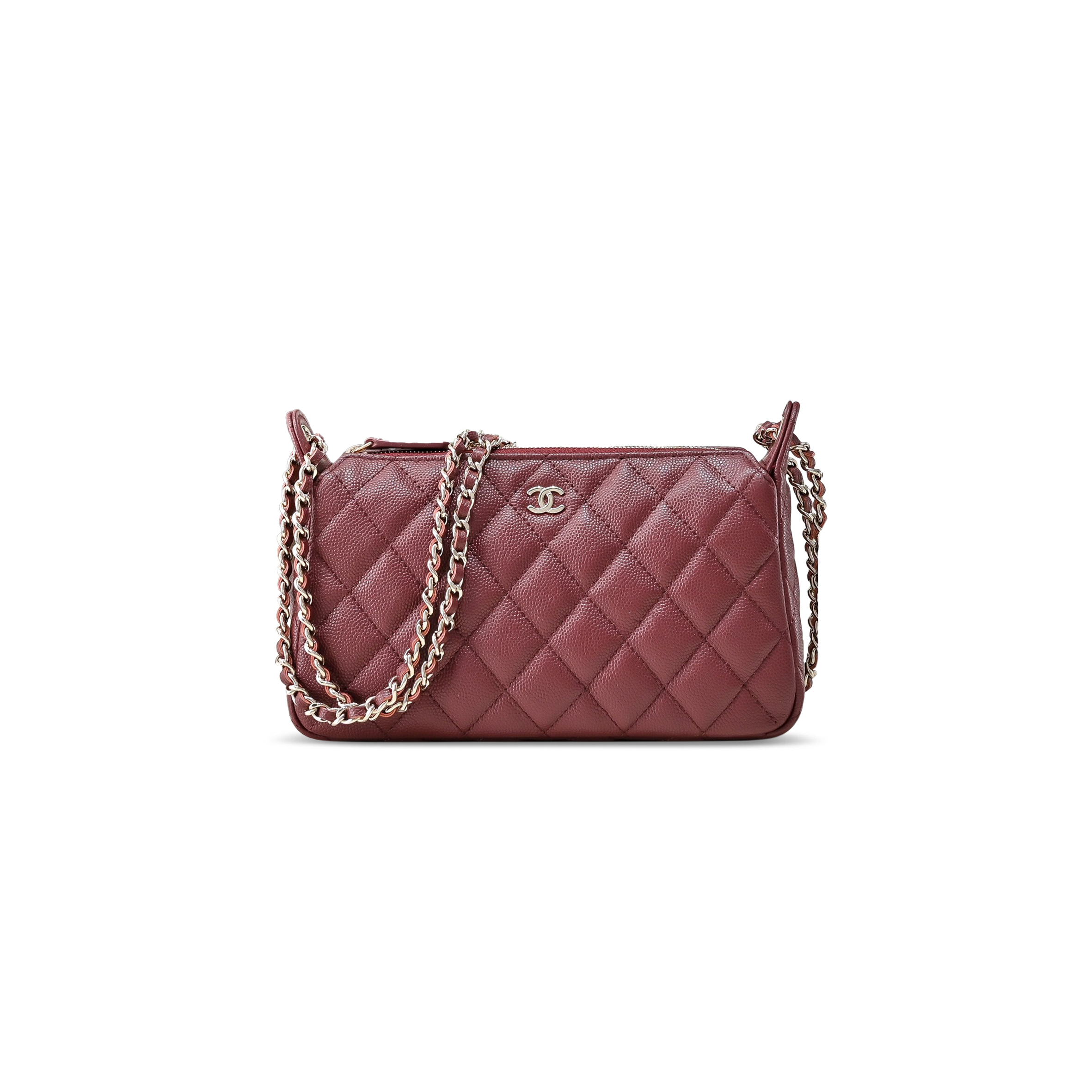 CHANEL GRAINED CALFSKIN 25A WITH CHAIN BAG AS4704 (21*12*5.5cm)